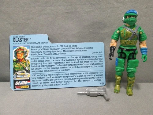 GI Joe BLASTER Battle Force 2000 Complete w/ Filecard Vintage 1987