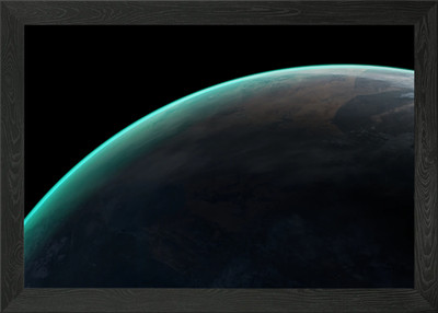 Gerahmtes Wandbild Poster Leinwanddruck Bild Grüner Planet Venusfliegenfalle