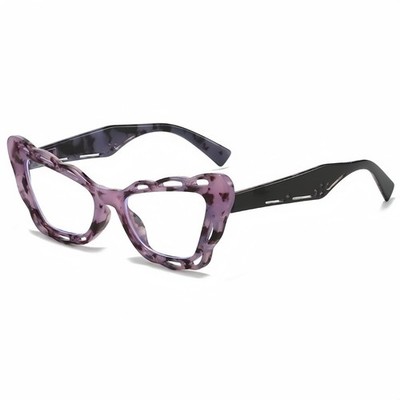 Butterfly Reading Glasses Frame Blue Light Blocking Spring Hinges Hollowed Edges