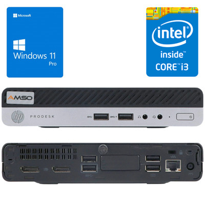 HP ProDesk 400 G4 mini PC i3-8100T (WLAN) 8/16/32GB - 256/512/1024GB Win 11 Pro