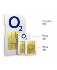 O2 Classic 02 PAY AS YOU GO STANDARD & MICRO NANO SIM CARD LIMITED 1 x SIM