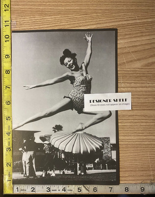 Sheree North Pinup Burlesque Jump In Air Scene Book Photograph