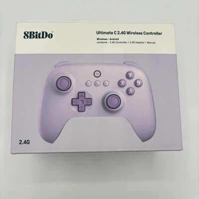 8BitDo Ultimate C 2.4G Wireless Controller Purple PC Android New Open Box CF