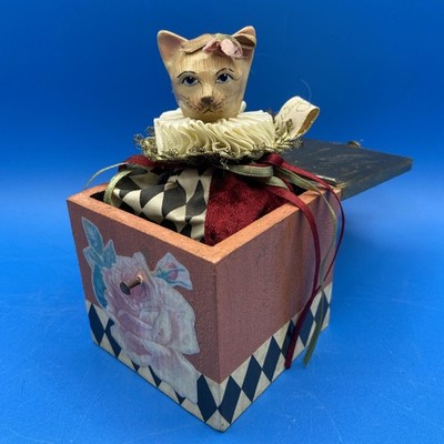 Katherine s Collection Wayne Kleski CAT Jack in the Box pops up Kitty Jester SZA