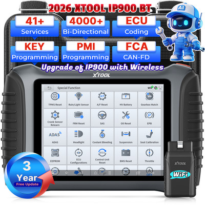 XTOOL IP900BT Coding Scanner Diagnostic Tool All System 41 Reset Key Programming