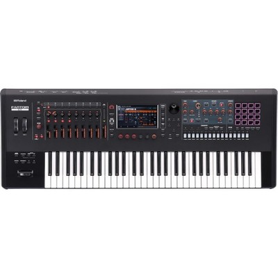 Roland Fantom-6EX 61-Key Synthesizer Workstation Keyboard, Black