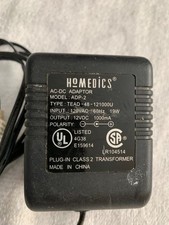 HoMedics ADP-2 AC-DC Power Supply Adapter 12v 1000mA - TEAD-48-12100U OEM  eb5