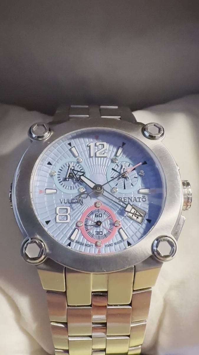 Renato Vulcan Ltd. Ed. (number 7/65) 35mm Chronograph Watch w