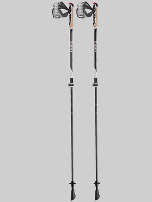Leki Nordic Walking Instructor Lite 100-125 cm Stocklänge - black/white/red