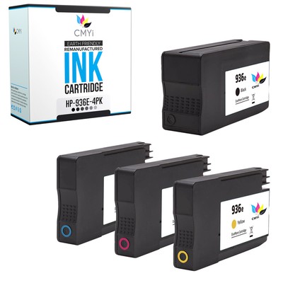CMYi Black Color Ink Cartridges Lot for HP 936e for OfficeJet Pro