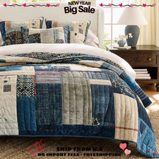 Pottery Barn Love Handcrafted Reversible Quilt King/Cal.King