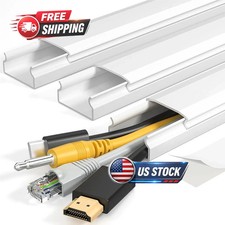 TV Cord Hider - 42in 4xL10in Cord Covers for Wall Mounted TV Cable Hider Wall K
