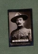 Old circa 1902 Tobacco cigarette card Baden Powell Boy Scouts variety 7. * #537