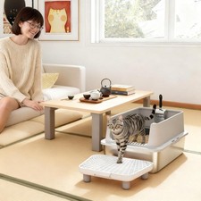 Cat Litter Box,Stainless Steel Litter Scoop S