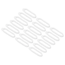 Anti-Lost Silicone Rubber Holder, 18 Pcs Multipurpose Lanyard, White