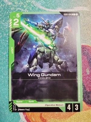 Gundam Card Game Wing Gundam GD01-040 C Newtype Rising NM