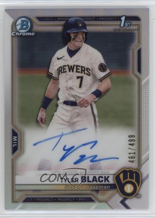 2021 Bowman Draft Chrome Pick Refractor 461/499 Tyler Black #CDA-TB Auto k7p