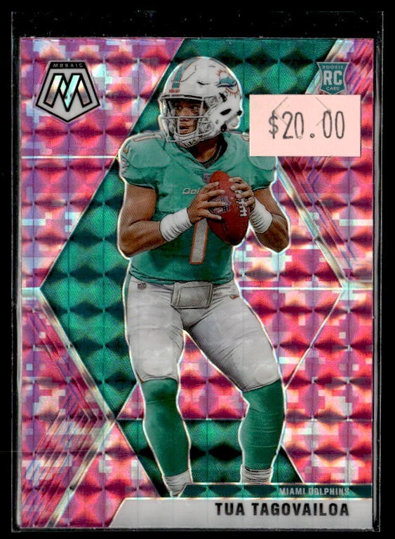 L19,006 - 2020 Panini Mosaic Mosaic Camo Pink #203 Tua Tagovailoa