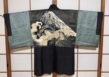 JAPANESE KIMONO/HAORI/AWASE/DRAGON/TIGER/Mt,FUJI/SILK/MENS KIMONO/JACKET/COAT