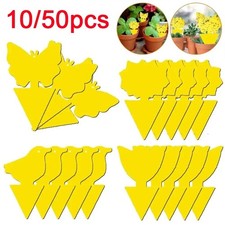 10 Pcs Fruit Fly Traps Yellow Fungus Gnat Killer Double-sided Sticky Fruit Fly