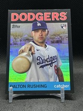 2025 Topps Archives Dalton Rushing RC Black Foil LA Dodgers 🔥⚾️🔥