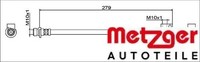Metzger 4111943 Bremsschlauch Hinterachse Hinten FüR Honda