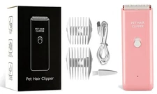 Dog Clippers,Quiet Washable USB Rechargeable Cordless Dog Grooming Kit,Electric