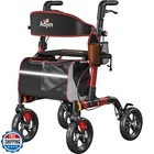 Walkers for Seniors, Rollator Walker with Seat, 350 lb Weight Capacity, 18" B