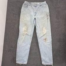 vintage Levi's 550 women's denim jeans relaxed fit size medium tapered leg