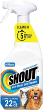 Shout Pet Stain Remover Spray, Color-Safe Multisurface Carpet Cleaner Solution