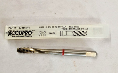 Accupro 10-24 BRT Tap HSS-E Red Band H3 3FL Tough Steel
