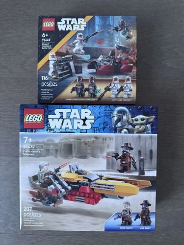 (Lot of 2) Lego Star Wars 75449 & 75437 Siege of Mandalore & Vanth's Speeder #3