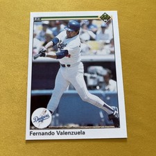Upper Deck 1990 Fernando Valenzuela Los Angeles Dodgers Base Set Baseball Card