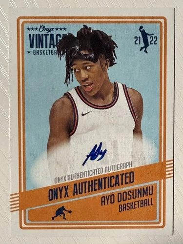 Ayo Dosunmu 2021-22 Onyx Vintage Auto Autograph Illinois Fighting Illini