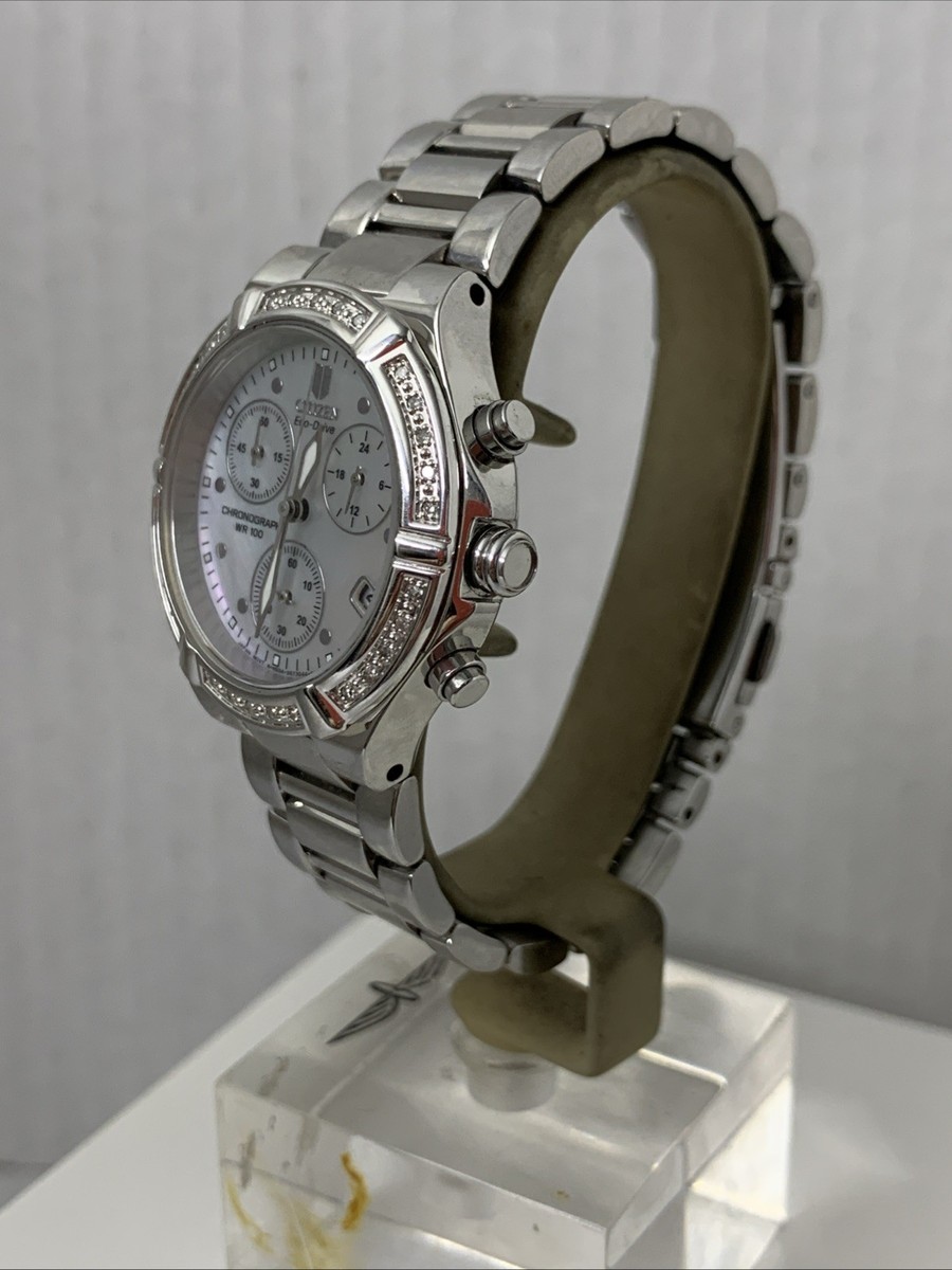 Citizen Ladies Eco-Drive Riva Diamond Bezel Chronograph  display picture 1