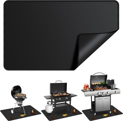 70X40 inches Under Grill Mats for Outdoor Easy to Clean Reusable for Deck