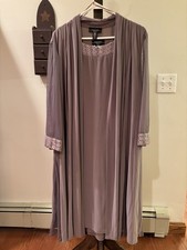 R M Richards Women's Taupe Mother Of Bride/Groom Dress  Jacket Set Size 16W NWT
