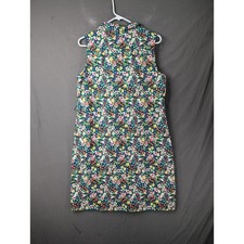 Tommy Hilfiger Womens Floral Sleeveless Shirt Dress Multi Color Size 10 6014