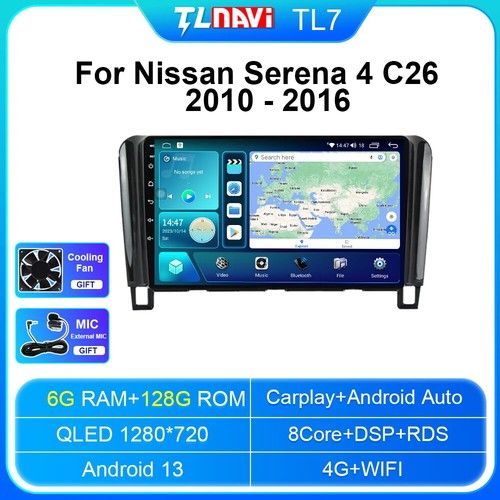 Android Auto Carplay Head Unit For Nissan Serena 4 C26 2010-16 Car Radio Stereo - Picture 29 of 32