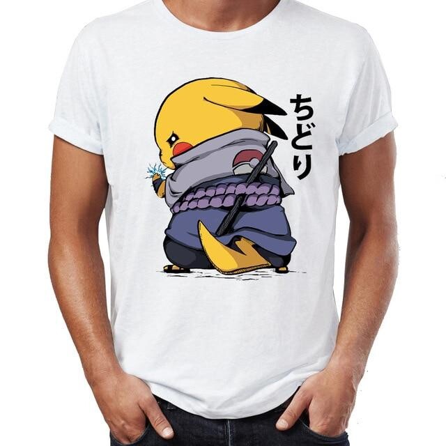 Naruto x Pokemon Pikachu T-shirt | eBay