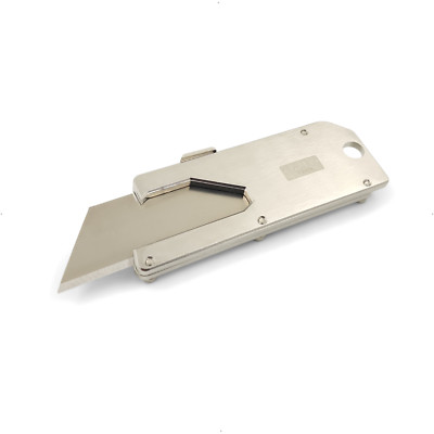 Navaja Cutter Metálico Chico y de bolsillo y llavero Auto-retráctil - K20 TOOLS