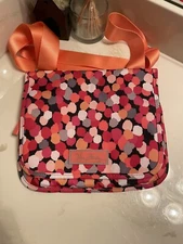 Vera Bradley Travel Crossbody Pixie Confetti Pink Satchel 2015 New With Tags
