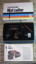 Vintage CHARTPAK Mat Cutter In Original Box Catalog No. 362 Black