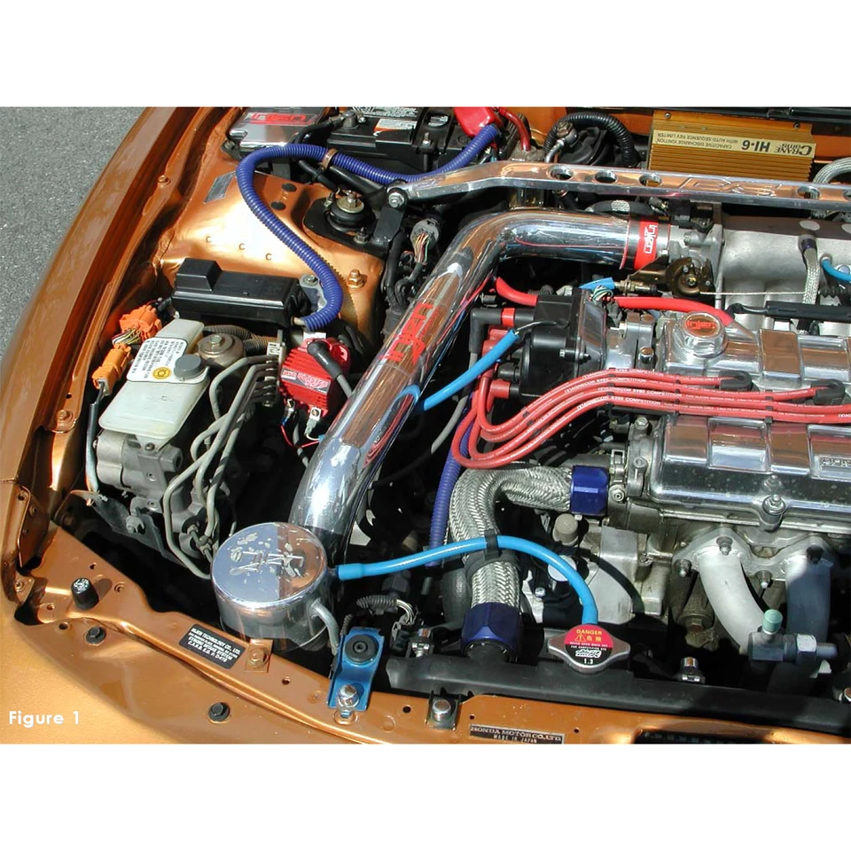 Sistema de admisión de aire frío de aluminio Injen RD1420P para 94-01 Acura Integra LS RS RS 1,8 L Foto 3 de 4