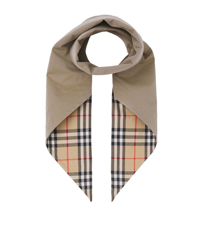 100% AUTHENTIC NEW WOMEN BURBERRY VINTAGE CHECK REVERSIBLE BANDANA/SCARF 
