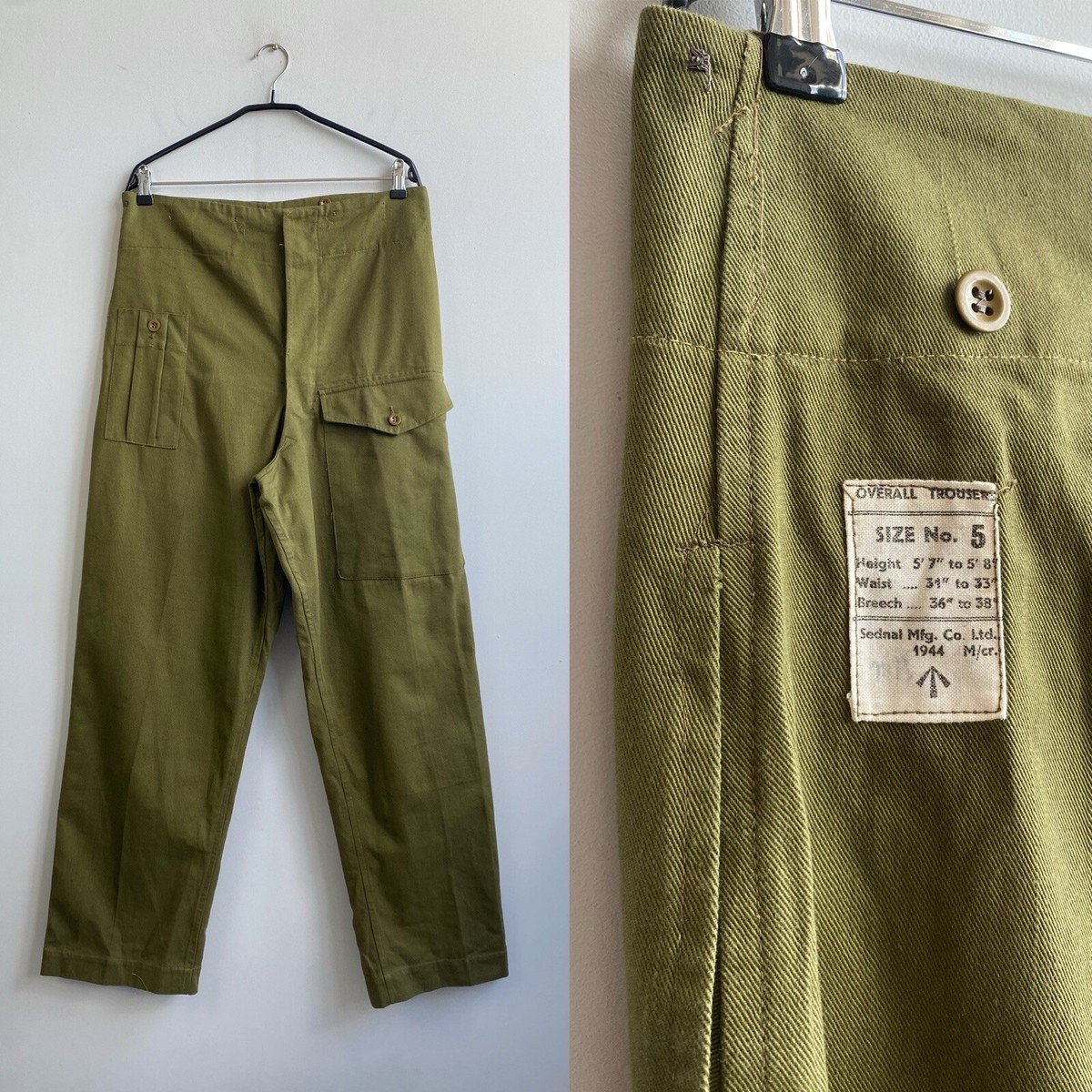 World War 2 Original 1944 British Army Jungle Green Overall