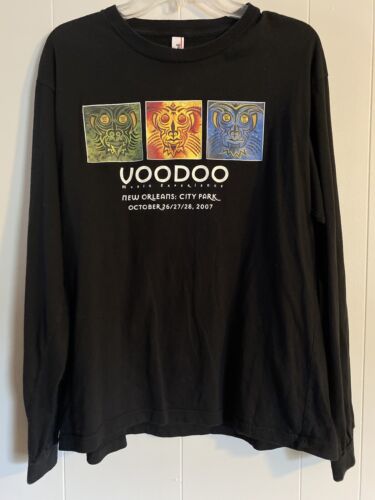 VOODOO MUSIC EXPERIENCE FESTIVAL T-SHIRT (2007). New Orleans. Preowned. Size: L.