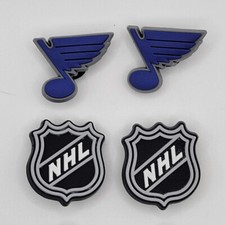 NHL St. Louis Blues Hockey Team For Crocs Shoe Charms Jibbitz - 4 Pieces