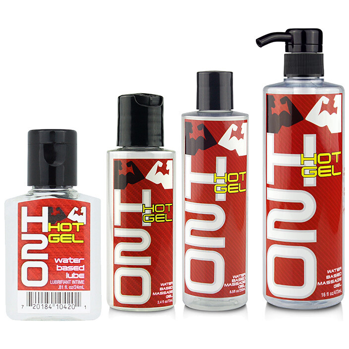 Elbow Grease H2O Hot Gel Warming Water Based Massage Lubricant - Select  Size