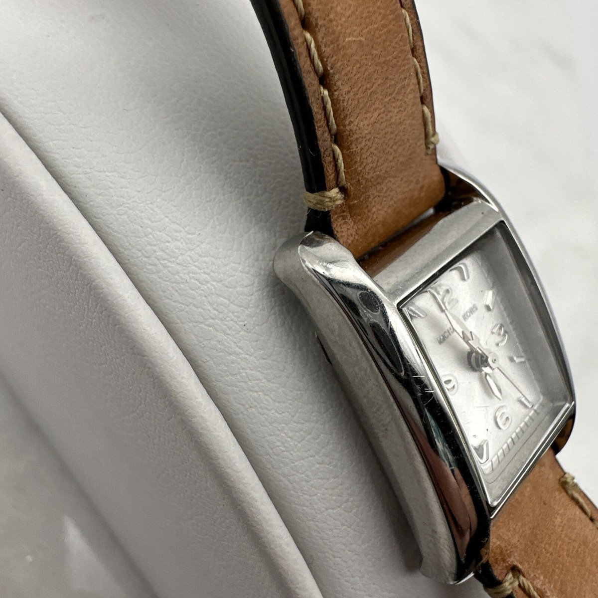 Michael Kors Silver and Brown Rectangular Watch Michael Kors Women main image 2